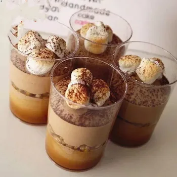 50STK Mousse til Dessert Kopper Plast Budding cup-Engangs Part Mælk Praktisk Sød Fødselsdag, Bryllup Ice Cream cup