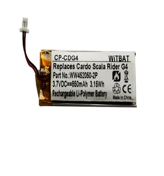 Nyt Batteri til Cardo Scala Rider G4,G9,G9X, Schuberth C3 Headset Li-Polymer Genopladeligt Batteri Udskiftning 3,7 V 850mAh