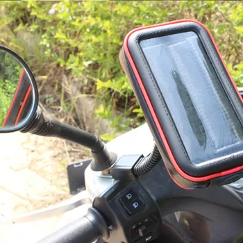 BuzzLee Nye Opgradere Red Vandtæt Motorcykel, Scooter Mobiltelefon Holder Taske cover til iPhone 11 Pro Max antal GPS Support cykelstativ