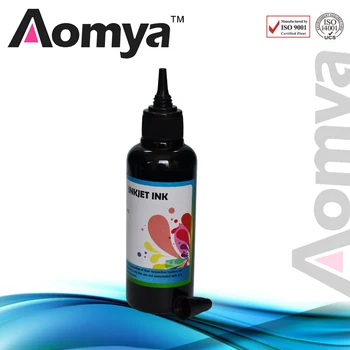 Aomya 100 ml Sort Universal Refill Dye Blæk Kompatibel for Epson, Brother, HP, Canon, til Alle Inkjet Printer Løs Blæk l1800 l3150