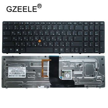 Bærbar computer tilbehør Nye russiske Tastatur til HP Probook 8560W 8570W RU laptop Med baggrundslys sort