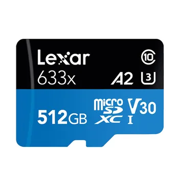 Original!!! Lexar 256 GB 512 GB GB Micro SD, SDXC-Hukommelseskort med høj hastighed TF Kort Class10 633X 95M/s U3 V30