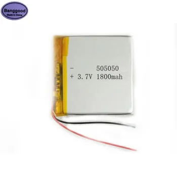 Banggood 3,7 V 1800mAh 505050 055050 Lipo Lithium Polymer Genopladeligt Li-ion Batteri Celler til GPS Bluetooth Højttaler Powerbank