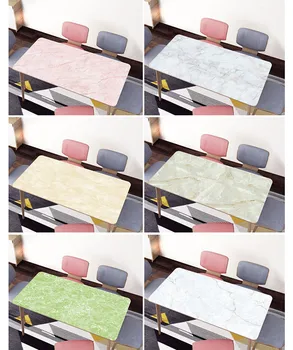 Rektangel, PVC Duge PVC Tabel Dække Dug Rektangel Protector Bruser Pad Blød Glas Spise Top dug Mat Plast