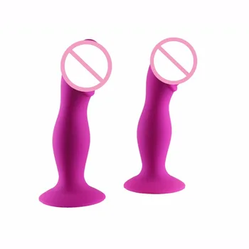 Dingye Pink Anal Sex Legetøj Silikone Simuleret Penis Butt Plugs Anal Plug Sex Legetøj til Kvinder Anal Plug Voksen Sex legetøj