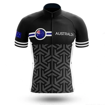 Mænds Cykling Trøjer Australien Sommer Kort Ærmet Cykel Shirts MTB Cykel Jeresy Cykling Tøj Slid Ropa Maillot Ciclismo