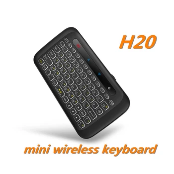 Trådløse Mini-Tastatur, H20 Baggrundslys Touchpad Aircondition og Smart Fjernbetjening Til Andorid-BOKSEN Smart TV Windows