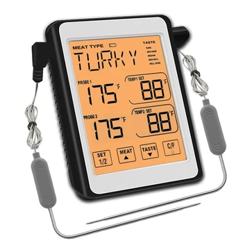 Dual Probe Digital Kød Termometer til Køkken Ovn med Kommercielle-Grade Probe 35ED