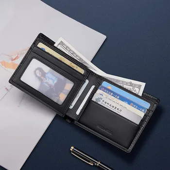 WilliamPolo Nye 2021 kort Tegnebog, mens slanke Kreditkort Indehaveren Bifold Ægte Læder Multi Card Sag Koskind Ultra-tynd Tegnebog