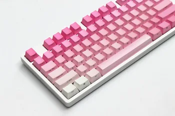 Valentine Pink Tasterne Lasered Side Print eller Dobbelt Shot Top Shine-thru PBT-Tasterne OEM-Profil for MX Mekanisk Tastatur