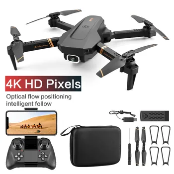 Drone Med Kamera 4K/1080P HD, WIFI FPV Vidvinkel Mini Drone Sammenklappelig Quadrotor Højde Hold Dual Camera Rc Helikopter Toy