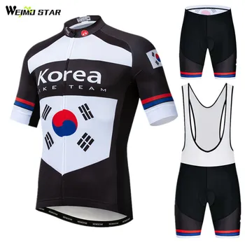 Weimostar Korea Pro Team Cykling Tøj Man Sommeren Racing Cykling Jersey Sat Mountainbike Beklædning Uniform Cykel Tøj