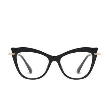 Sexet TR90 Legering Cat Eye Briller Rammer Kvinder Fashion Brand Briller Optiske Briller Ramme Forestilling Briller Tilbehør Oculos