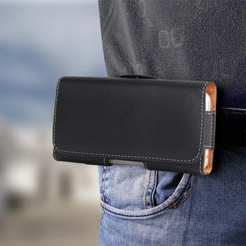 Universal Smartphone Taske, Bælte Klip Posen Læder taske Til Xiaomi 9T A2 Lite Hylster For Redmi Note 9 8 8T 7S 7 K20 K30 Pro Cover