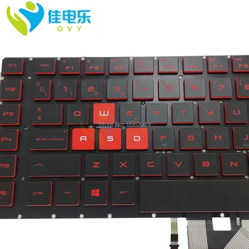 OVY baggrundslys tastatur til HP VARSEL 17 EN an013tx sort laptop tastaturer røde taster SP spanske NSK XH0BQ reservedele Mode