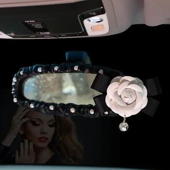 Kreative Pearl Camellia Blomst Autostol Bælte Dække Shoulder Pad Bil Styling Kvinder, Sikkerhedssele Gear Shift Hånd Bremse Dækker