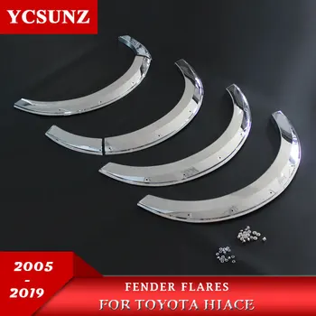 Hjulkasse Fender Flares Chrome Skærmene For Toyota Hiace 2005-2019 Pendler Van Chrome ABS