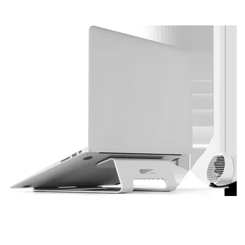 Aluminium computer desktop stå med USB-fan radiator base