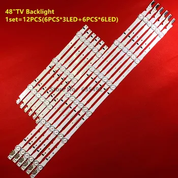 LED-Baggrundsbelysning Strip For ue48h6200 UE48H6240 CY-GH480BGLV1H GH048BGA-B2 GH048BGLV3H GH048BGLV2H GH048BGLV4H UA48H6300 UE48H5570