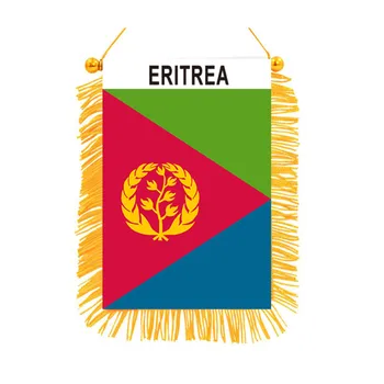 ERITREA Dobbeltsidet Mini Black-out Hængende Flag Høj Kvalitet Trykte Flag Home Decor Banner