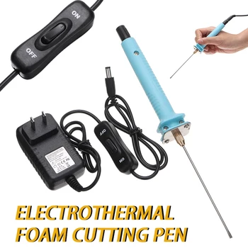 10CM Professionel Varmt Skum, Voks Cutter Electric Pen Polystyren Styrofoam Hot Tråd Cutting Machine Tool W/ Power Adapter