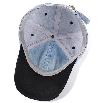 Høj Kvalitet Denim Cap Bomuld Snapback Baseball Hat Hætte Til Mænd Og En Kvinde, Hip Hop Far Hat Dropshipping