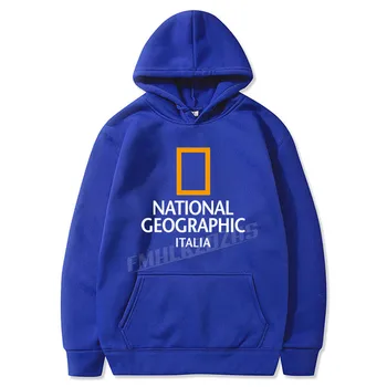 National Geographic Channel Hættetrøjer Fashion Forår, Efterår Mandlige Afslappede Sweatshirts og Hættetrøjer Mænd og Kvinder Sweatshirt Hoody Toppe