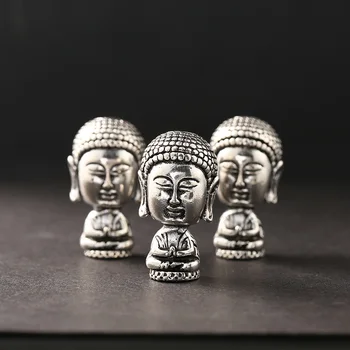 5pcs/masse Bedende Hænder med lotus guru perler til rosenkrans gøre 3 hul stolpe Metal buddha spacer perler, Tibetansk Buddhisme Forsyninger