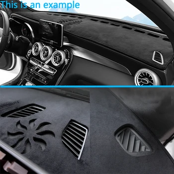 Til BMW 3-Serie E90 2009 2010 2011 Dashboard Dækker Beskyttende Tæppe Pad Dash Board Anti-UV-Mat Flannel Bil Tilbehør