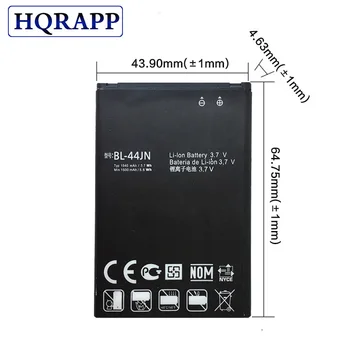 1540mAh BL-44JN Batteri Til LG Optimus Black P970 MS840 L5 P690 C660 P693 P698 E510 E610 E615 E612 E730 E400 Batteri