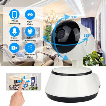 HD 720P Home Security WiFi IP-Kamera, Bærbare mini-To-Vejs Lyd Trådløst Night Vision Kamera CCTV WiFi Kamera babyalarm