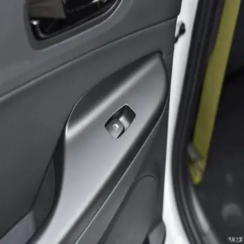 Bil Styling Tilbehør Til Hyundai Kona 2018 Carbon Fiber Vindue Panel Lift Trim Glas Skifte Stiger Dække Bil Klistermærke, Sort