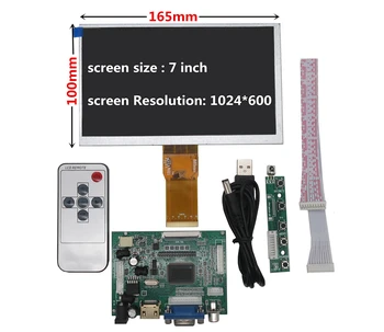 7/8/9/10.1 Tommer 1024*600 Skærm LCD-Skærm med HDMI og VGA Driver Board Monitor til Hindbær/Banan/Appelsin Pi Mini Computer