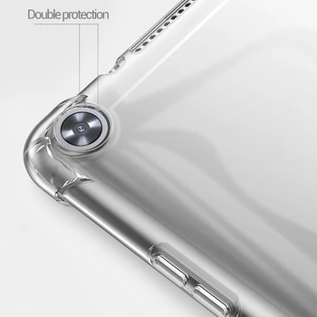 Funda Samsung Galaxy Tab EN 10.5 2018 SM-T590 SM-T595 Stødsikkert Blød Silikone Shell Gennemsigtige TPU Airbag Beskyttende Coque Capa