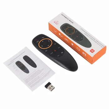 G10 Stemme Fjernbetjening 2.4 G Wireless Air Mouse Mikrofon Gyroskop IR-Læring til Android tv box X96 mini HK1 mini H96 ANTAL