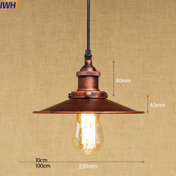 IWHD Rustik Vintage hængelamper LED Edison Lys Stil Loft-Industriel Belysning Fxiture Hængende Lys Lampen Amerikansk
