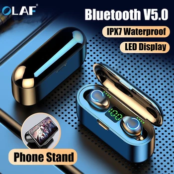 Olaf F9 Trådløse Hovedtelefoner til en Bluetooth-5.0 Øretelefoner TWS Vandtæt Sport Trådløse Øretelefoner Headset Til IOS/Android-Telefon HD-Opkald