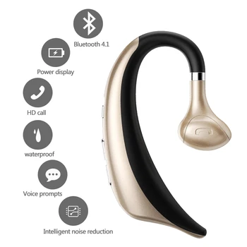 AMTER V88 Bluetooth Hovedtelefoner Trådløst Headset, Øre Kroge støjreducerende Øretelefoner, Hovedtelefoner med Mikrofon til IPhone og Android