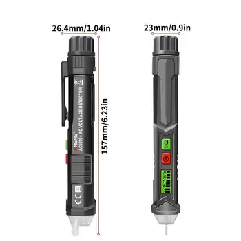 Ikke-Kontakt AC-spændingsdetektor Digitalt LCD-Display Test Meter Electeic Pen Med Justerbar Følsomhed Volt