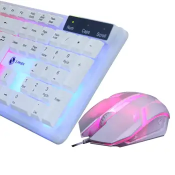 Mekaniske Tastaturer Og Mus kit med LED-RGB-Baggrundsbelyst Gaming Tastatur Lignende Ergonomiske Til Gamer PC