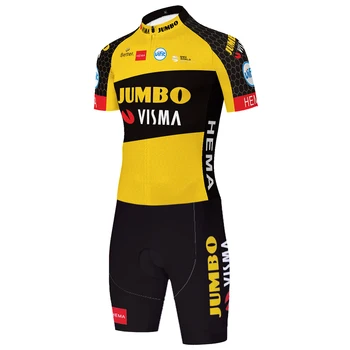 2021 mester Hold JUMBO VISMA cykling skinsuit sommer udendørs skinsuits cykel kit ciclismo triathlon 20D gel body suit