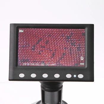 1000X 8 Digitale Mikroskoper LED Elektroniske 4,3 Tommer Skærm VGA-Telefon Forstørrelsesglas til Nemt Eksperiment Tilbehør