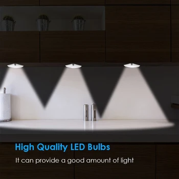 Spot 6 LED Nat Lys Motion Sensor Væg-Skab Skab Trappe Trådløse Lampe til Hjemmet Bedste Pris