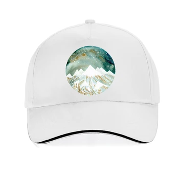 Mode Isbjerget Print cap Mænd kvinder Bjerg Design Baseball caps Casual Cool sommer justerbar snapback hatte gorras