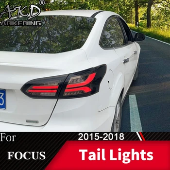Baglygten For biler Ford Focus-2018 Fokus Sedan LED baglygter tågelygter Kørelys KØRELYS Tuning Biler Tilbehør