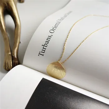 INZATT Ægte 925 Sterling Sølv Minimalistiske Shell halskæder For Mode, Kvinder, Tilbehør, Trendy Fødselsdag Gave Fine Smykker 2019