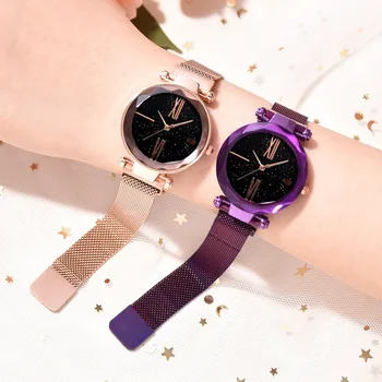 2019 dameur stjernehimmel magnet kvinders watch luksus kvinders watch relogio feminino Reloj Mujer