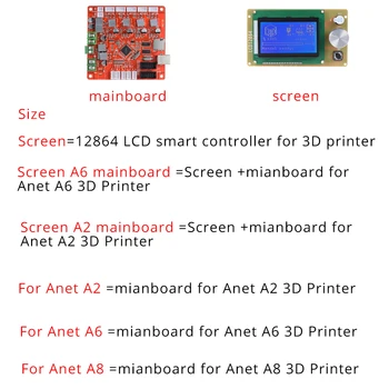 Anet A1284-Base Control Board Mor yrelsen Bundkort for Anet A8 DIY Selvstændige enhed 3D Desktop Printer