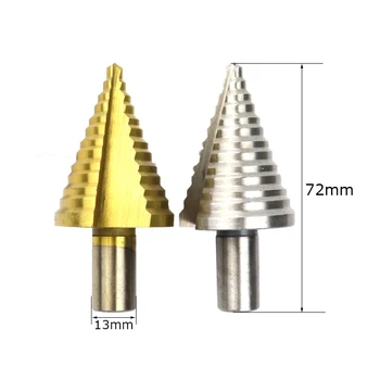 5-35mm Step Drill Bits High Speed Steel Titanium For Metal Hole Saw Hole Cutter Wood Metal Woodworking Drilling Tools