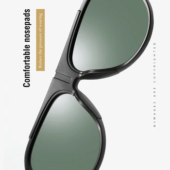 JIFANPAUL Kørsel Square Stil Sol Briller Mandlige Goggle UV400 Fiskeri-Brillerne Mænd Metal Nye Polariserede Solbriller Mænd